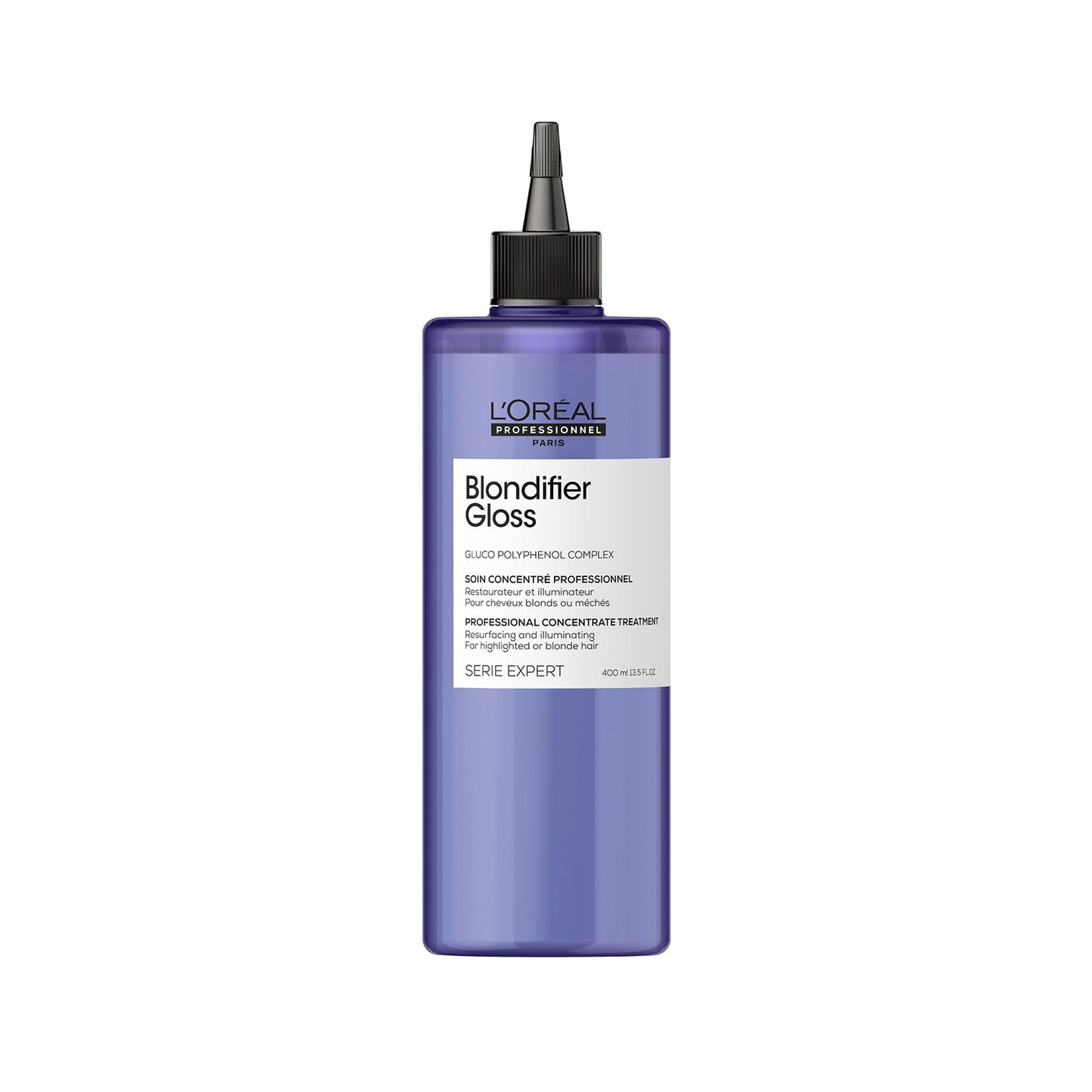 L'Oréal Professionnel Blondifier Rinse Treatment — official front packshot of the 400 ml professional concentrate treatment bottle, plain white background