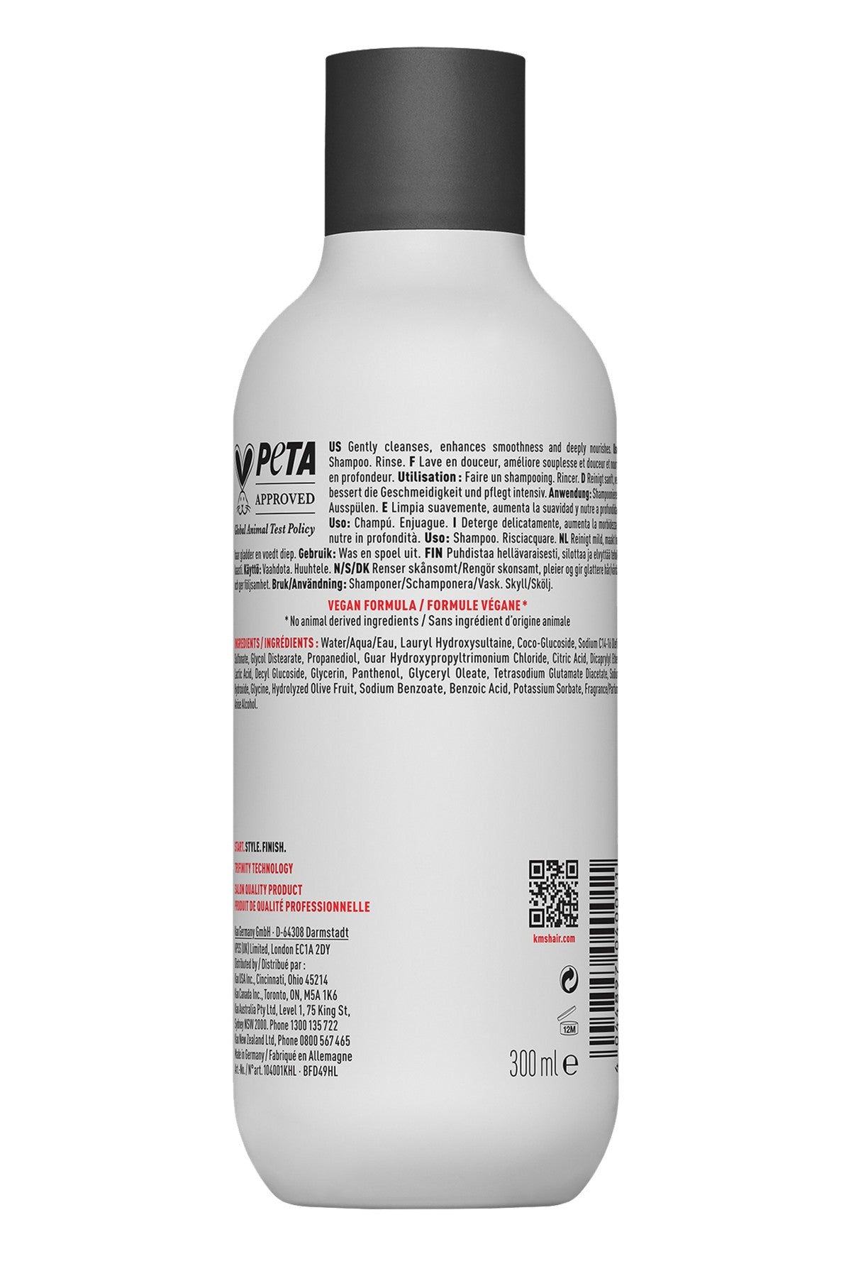 KMS AllSmooth Shampoo + Conditioner Duo – 750 ml — official KMS product image 2