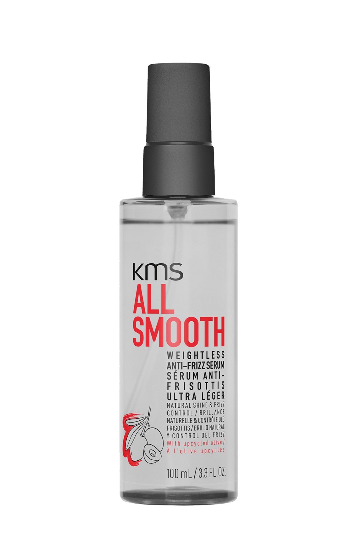 KMS AllSmooth Weightless Anti-Frizz Serum – 100ml — official KMS product image 1