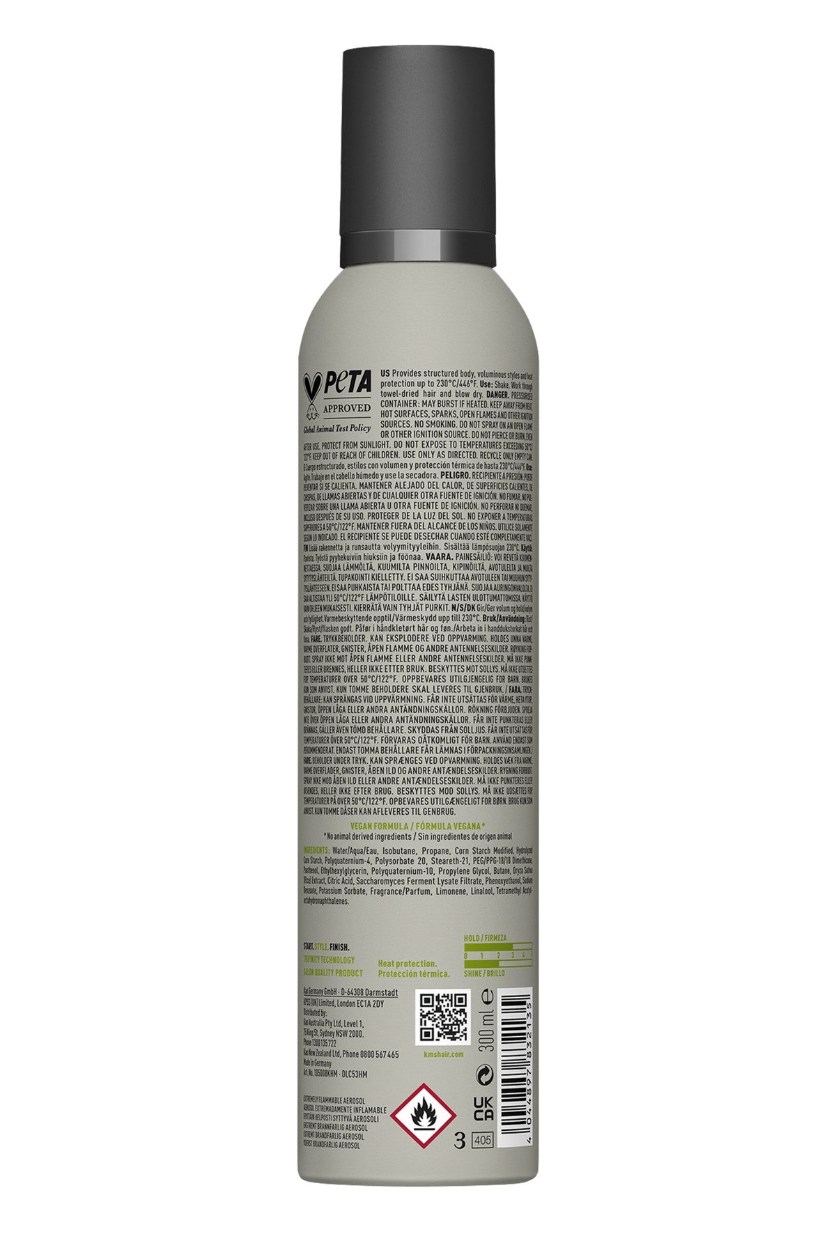 KMS AddVolume Styling Foam Duo – 300ml — official KMS product image 2