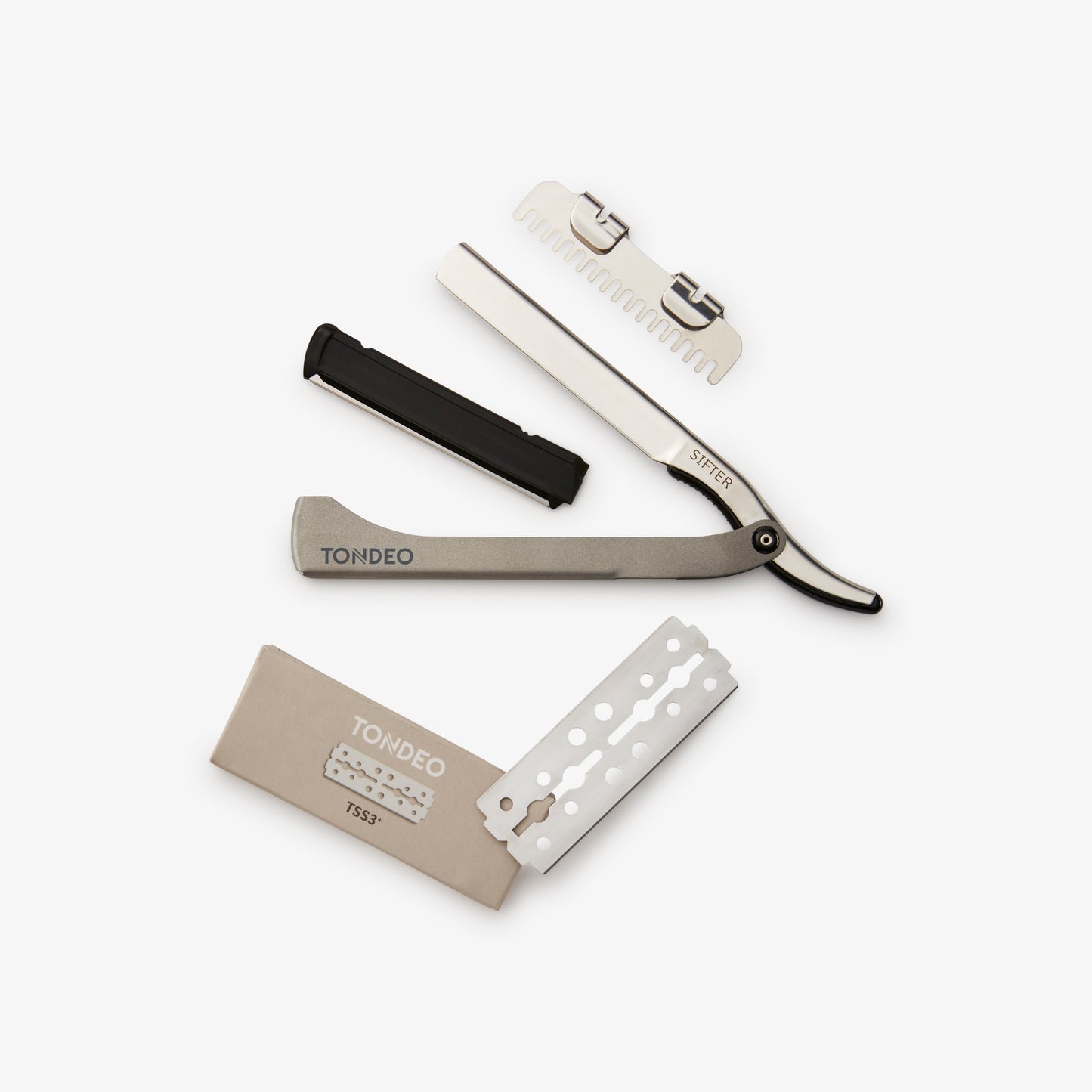 Tondeo Sifter Extra-Long Haircutting Razor — Includes 10 Blades