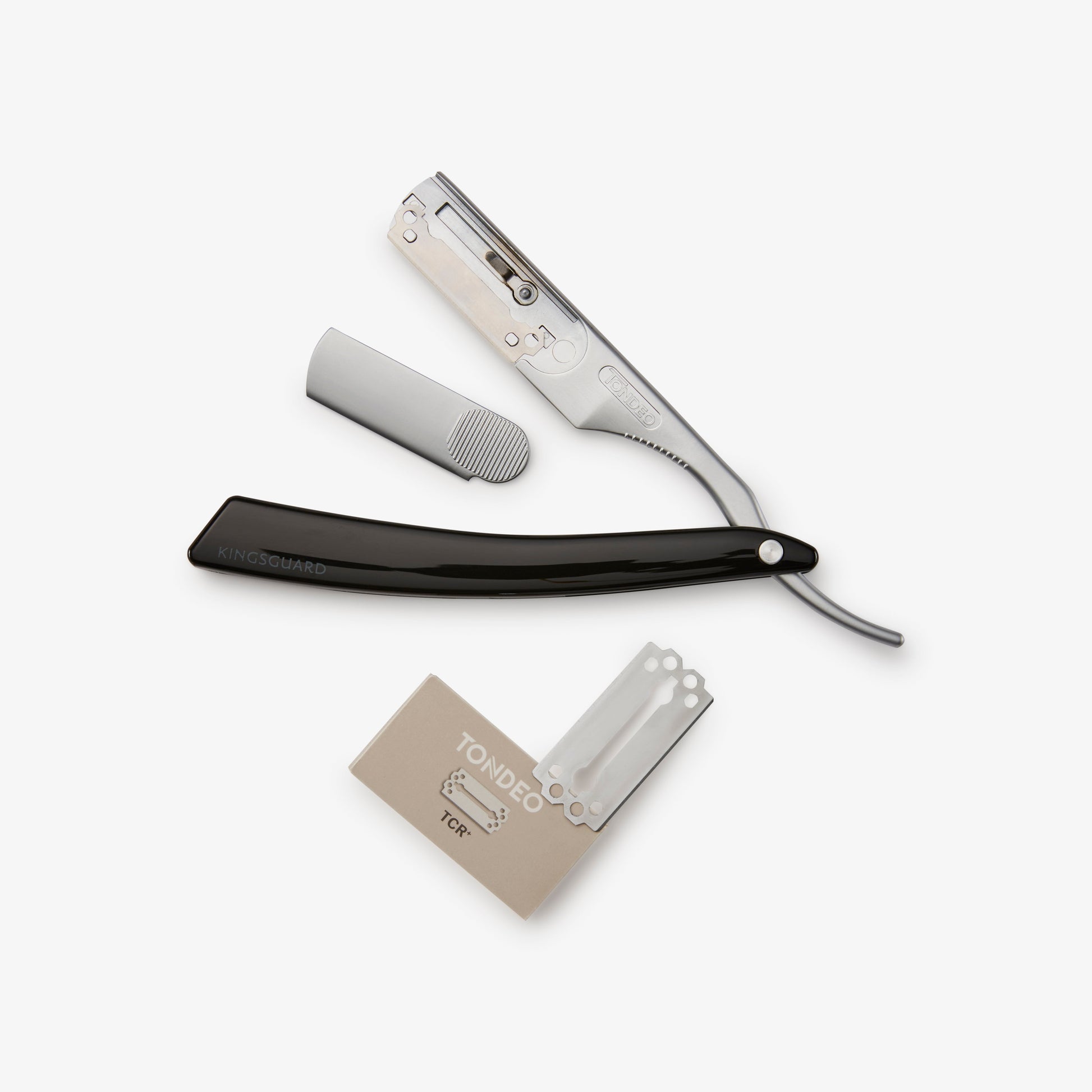 Tondeo Kingsguard Straight Razor — Includes 10 TCR Blades