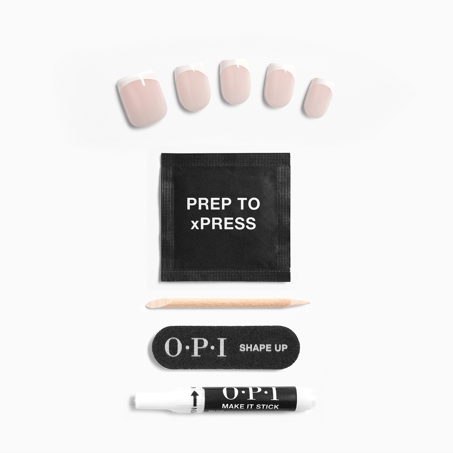 OPI xPRESS/ON Reusable Press-On Nails – French Press  Gel Effect AN025S