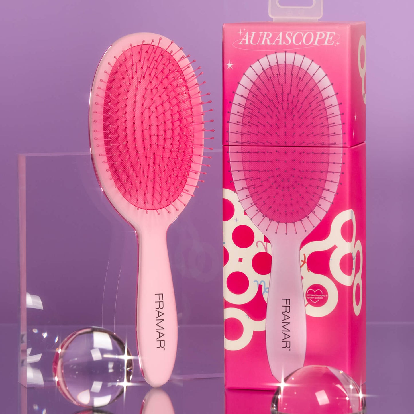 Framar Aurascope Detangle Brush – Flexible Wet & Dry Bristles