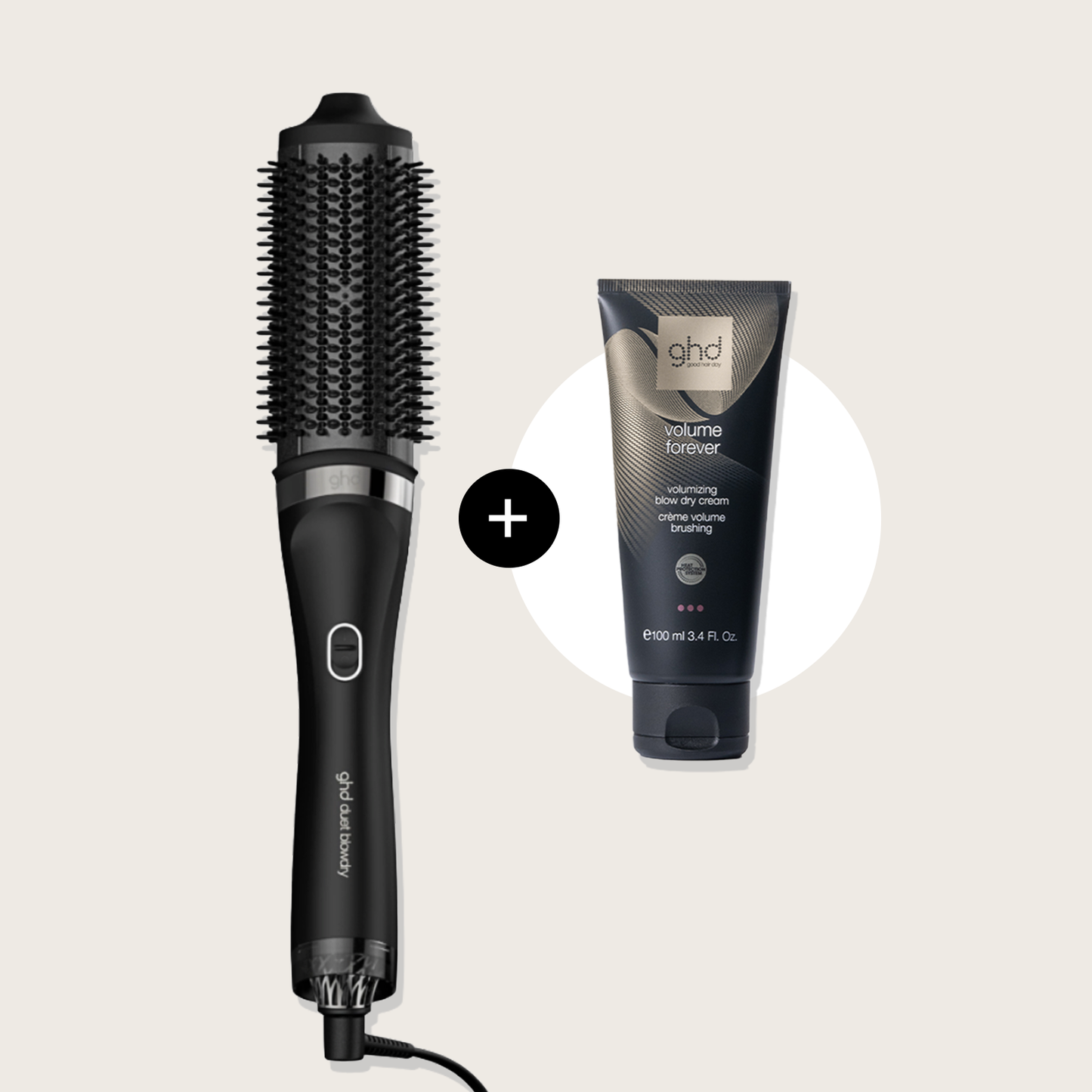 ghd Duet Blowdry 2-in-1 Hair Dryer Brush – Black
