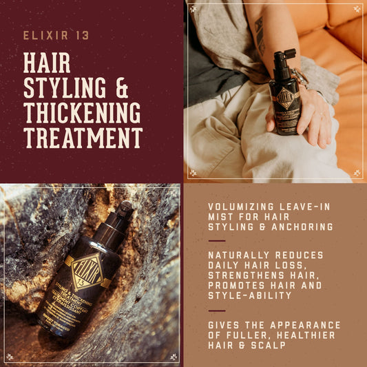 18.21 Man Made Elixir 13 — hair styling and thickening treatment benefits