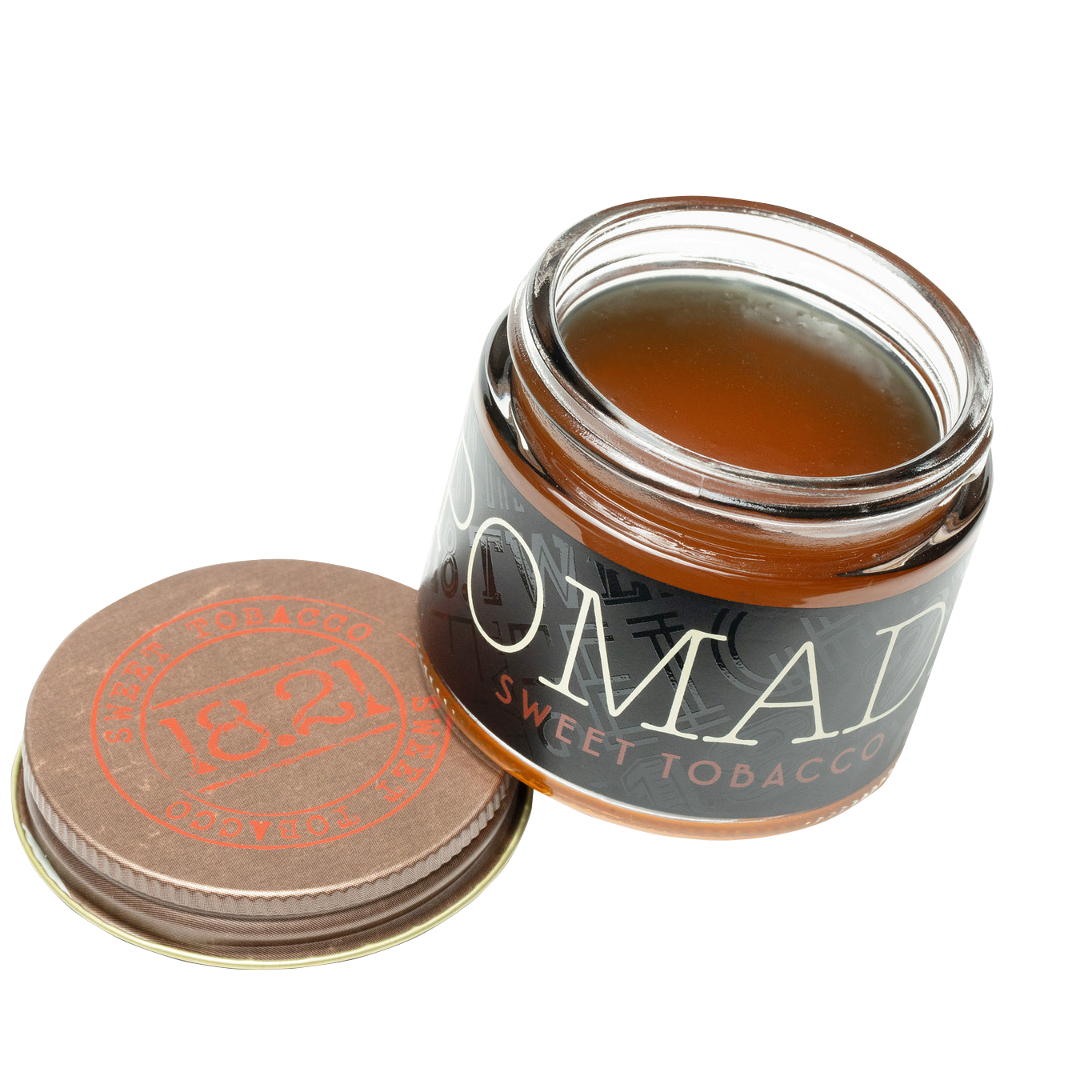 18.21 Man Made Pomade — open jar showing pomade texture