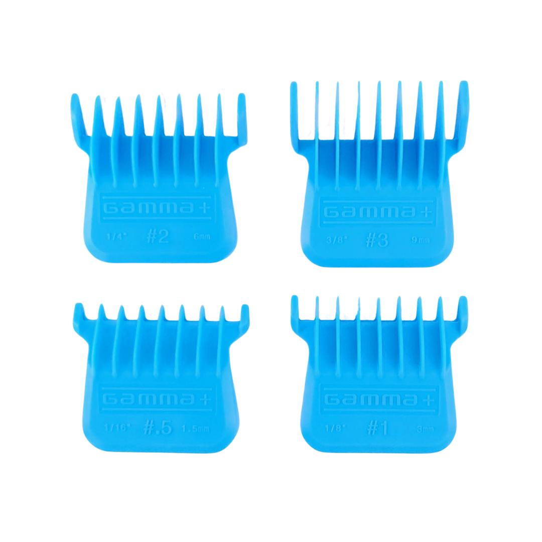 Gamma+ Professional Wide Magnetic Trimmer Blade Guards - Blue – Professional