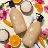 Luseta Beauty Rice Water Shampoo & Conditioner Duo - matching 16.9 fl oz / 500 ml shampoo and conditioner pair with rice, citrus and coconut