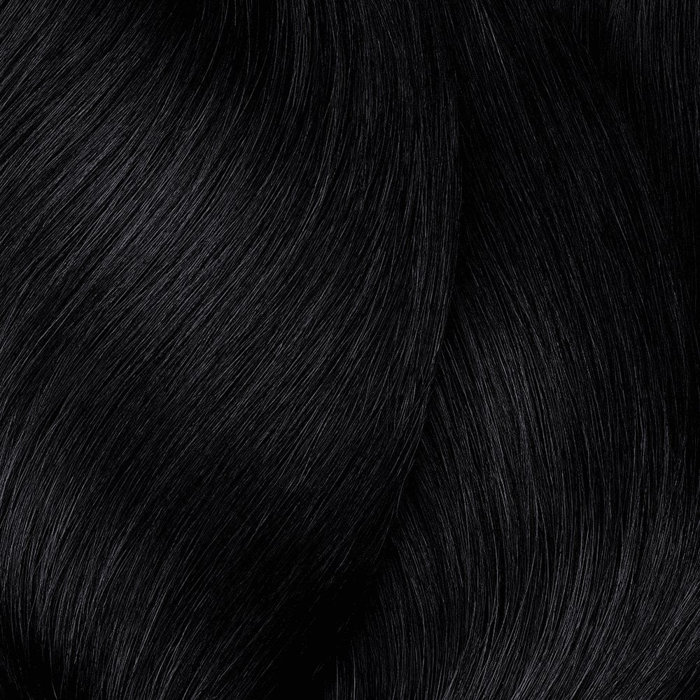 L'Oréal Professionnel INOA Ammonia-Free Permanent Colour shade 2.10 Darkest Brown — hair colour swatch