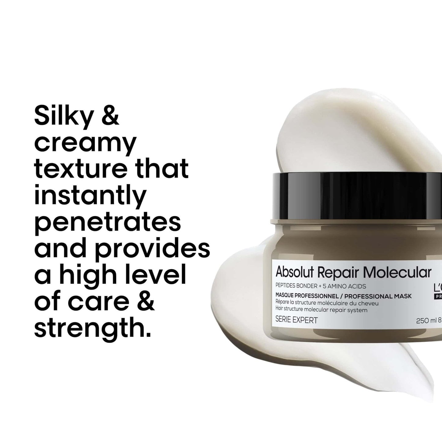 L'Oréal Professionnel Absolut Repair Molecular Salon Duo — official texture shot of the Absolut Repair Molecular professional mask