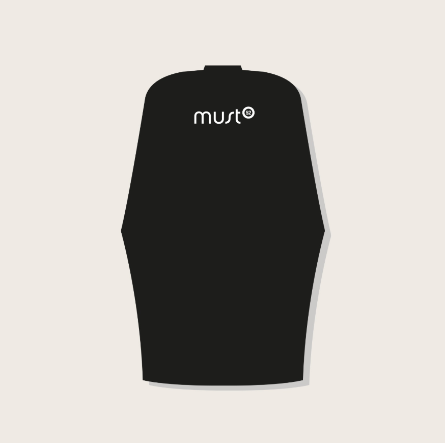 Must52 Patterned Cutting Cape – Black Salon Cutting Cover