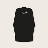 Must52 Patterned Cutting Cape – Black Salon Cutting Cover