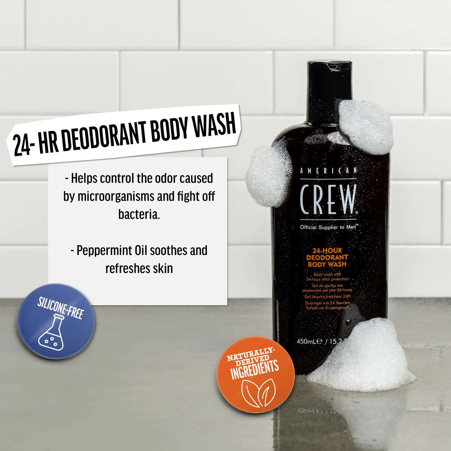 Benefits of American Crew 24-Hour Deodorant Body Wash