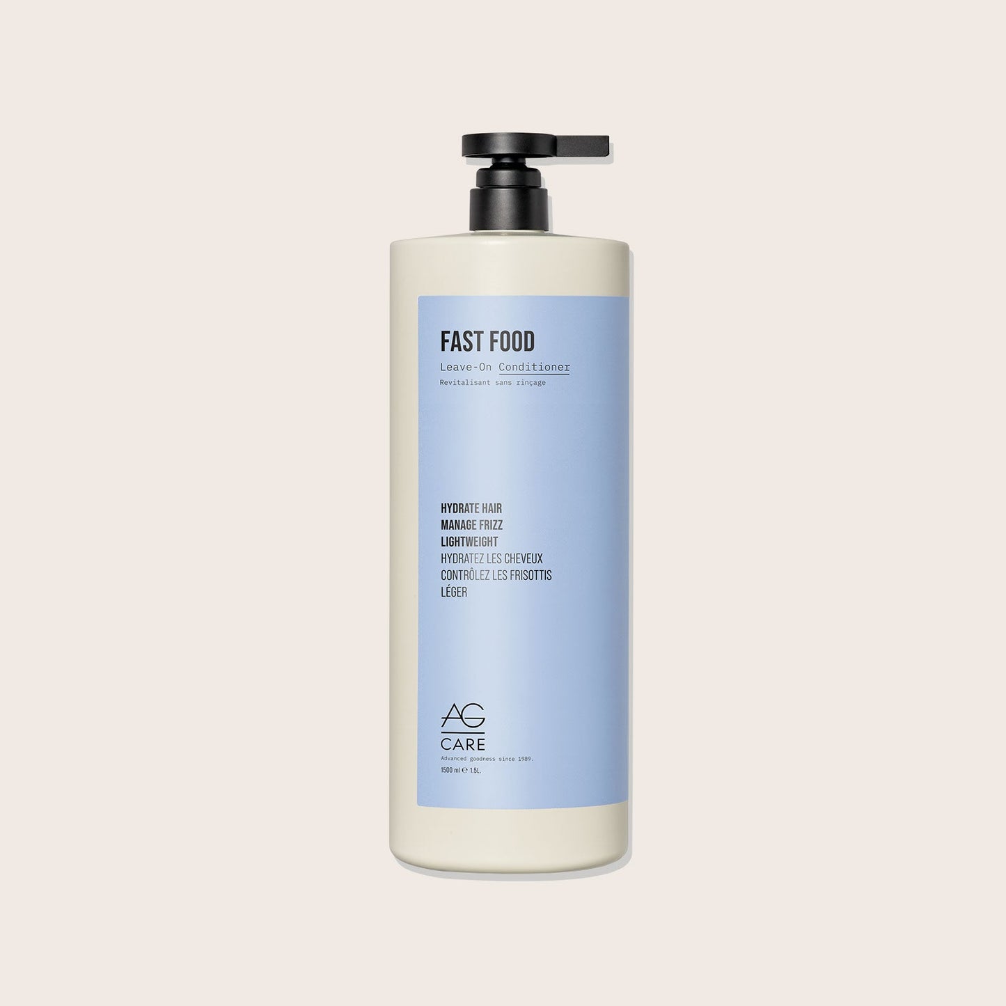AG Care Fast Food — Leave-On Conditioner 1.5 L / 1500 ml pump bottle, front label
