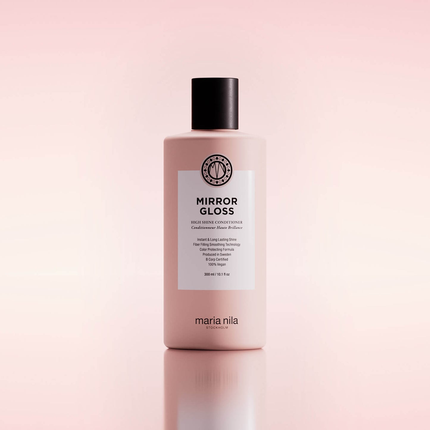 Maria Nila Mirror Gloss Conditioner — back label with ingredient list