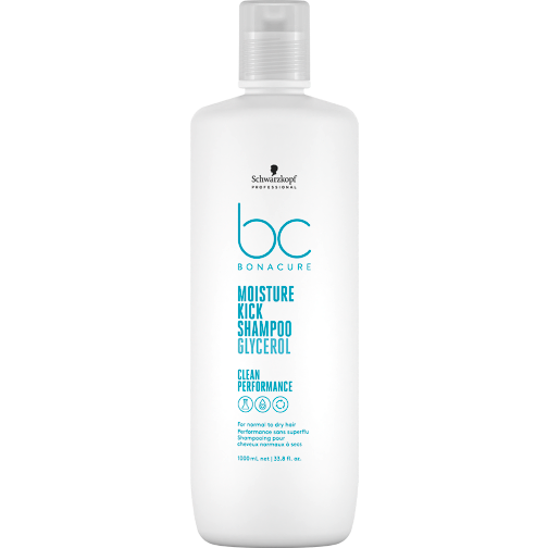 Bonacure Moisture Kick Shampoo – Gentle Cleanser for Dry or Curly Hair