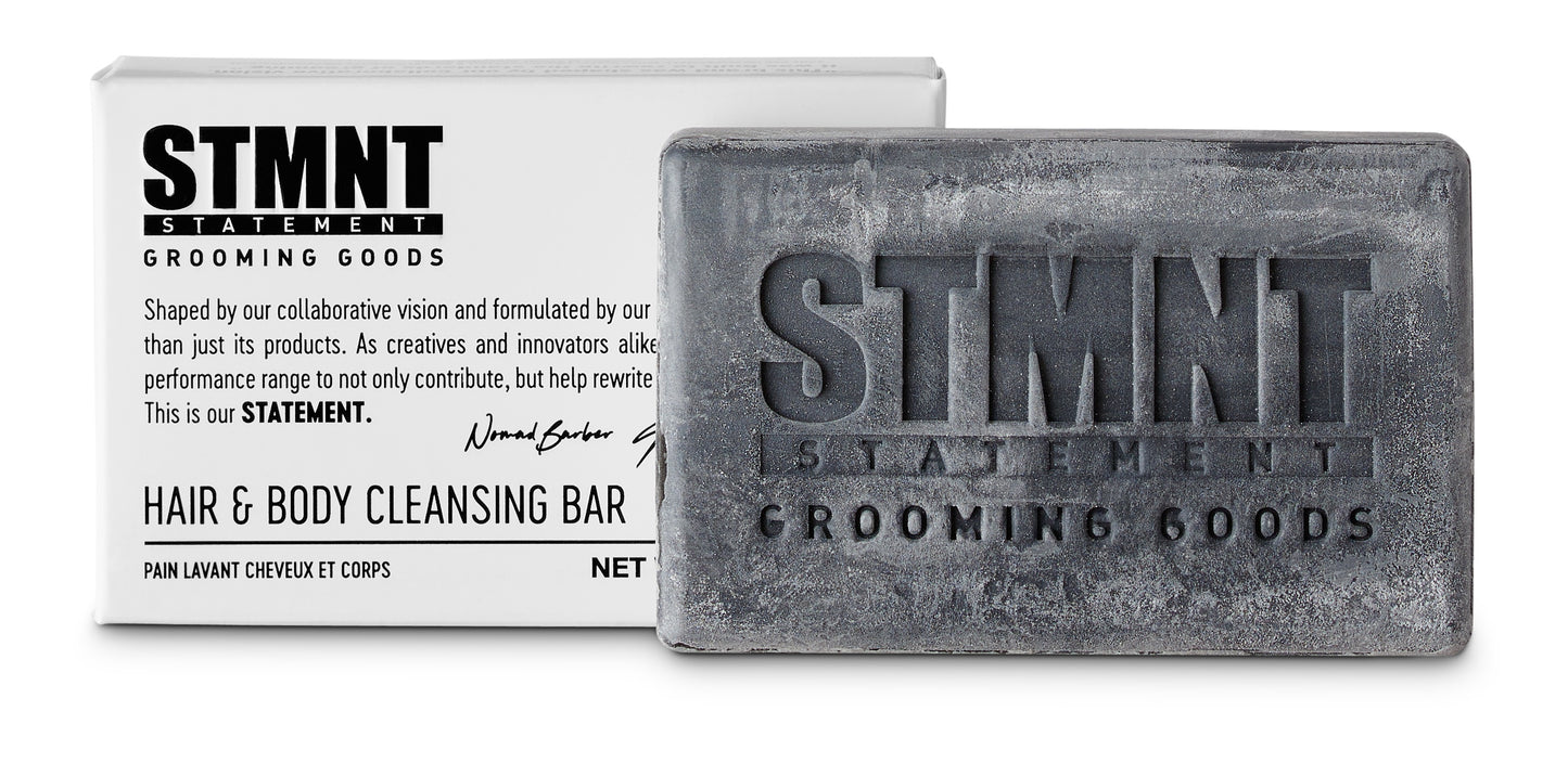 STMNT - Care - Hair and Body Cleansing Bar - 125 g — 125 g bar with carton, official packshot