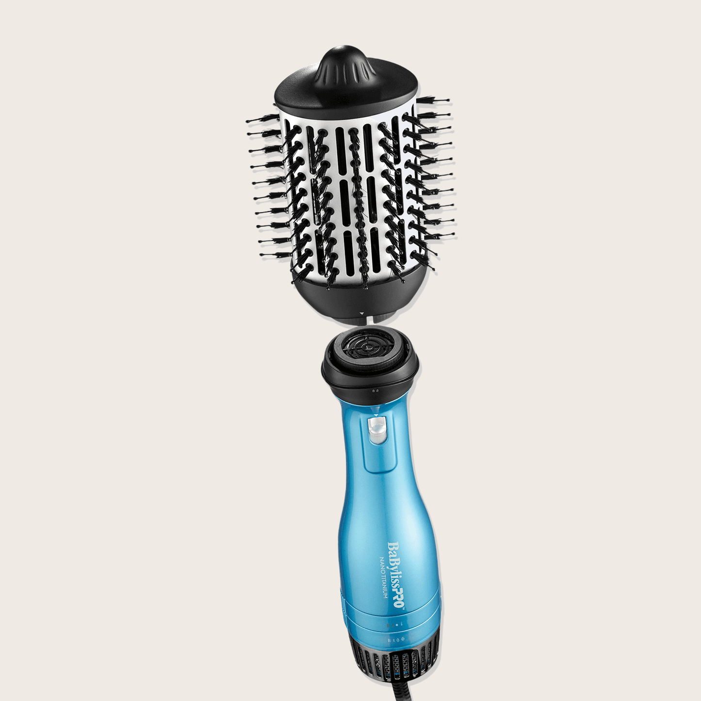 Brosse à air chaud ovale amovible de 2 1/2"