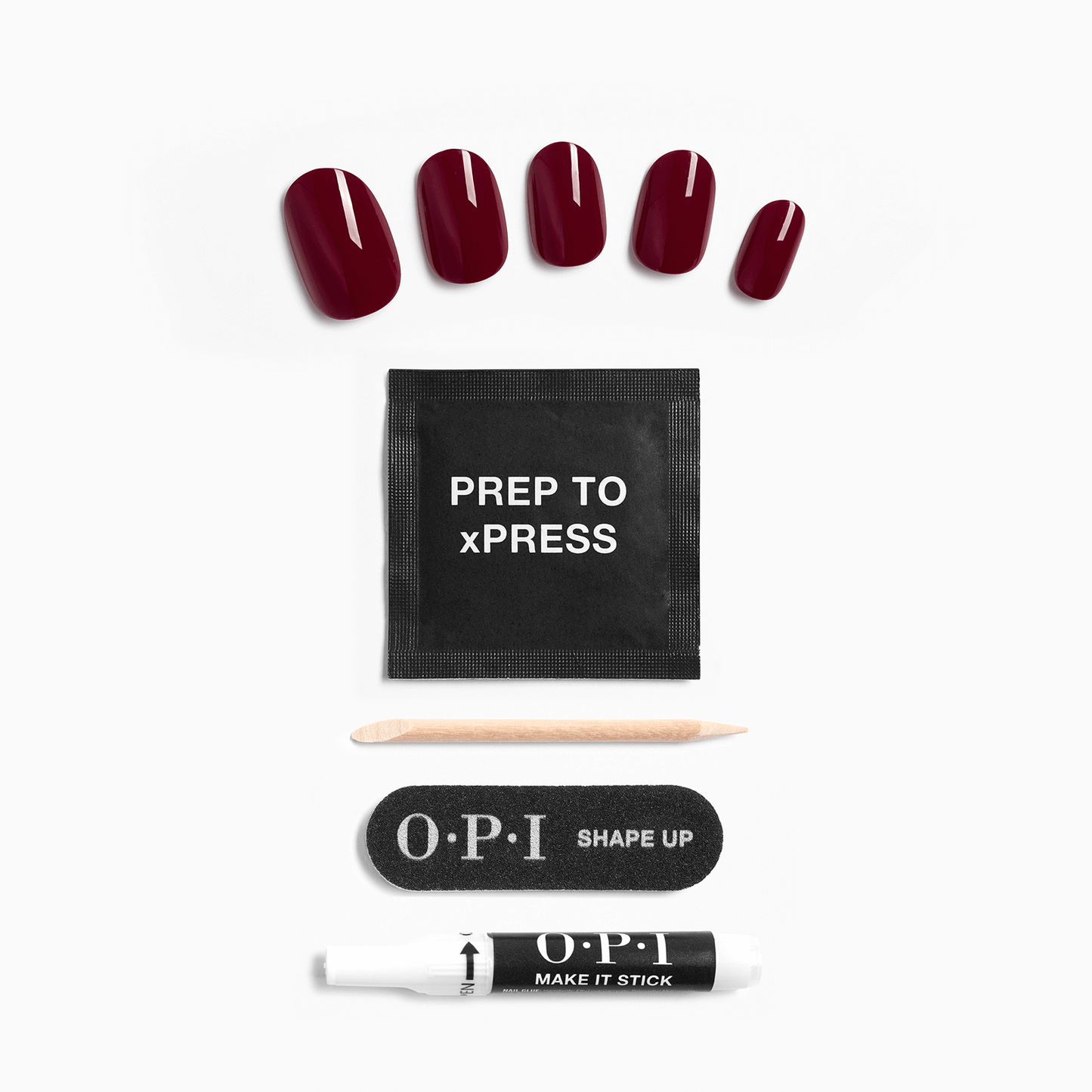 OPI xPRESS/ON Reusable Press-On Nails – Gel Effect Malaga Wine ANL87S