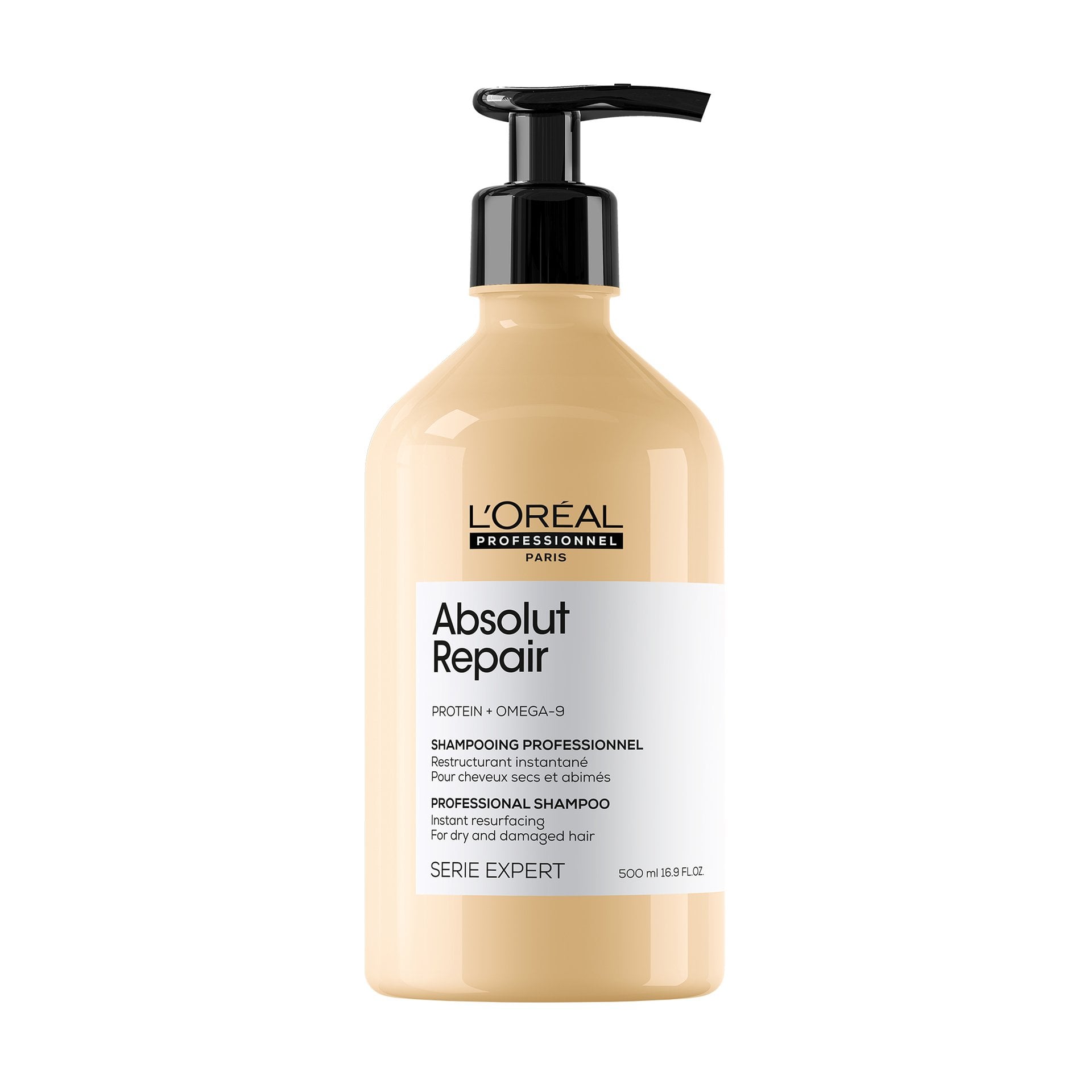 L'Oréal Professionnel Absolut Repair Shampoo & Conditioner Duo — official packshot of the Absolut Repair professional shampoo bottle included in the duo
