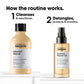 L'Oréal Professionnel Absolut Repair 10-in-1 Perfecting Oil — official two-step routine: cleanse and resurface, then detangle, protect and smooth