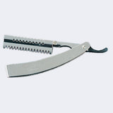 Dannyco 3C Stainless Steel Haircutting Razor – Flat Handle / Rasoir de coupe Dannyco 3C en acier inoxydable – manche plat