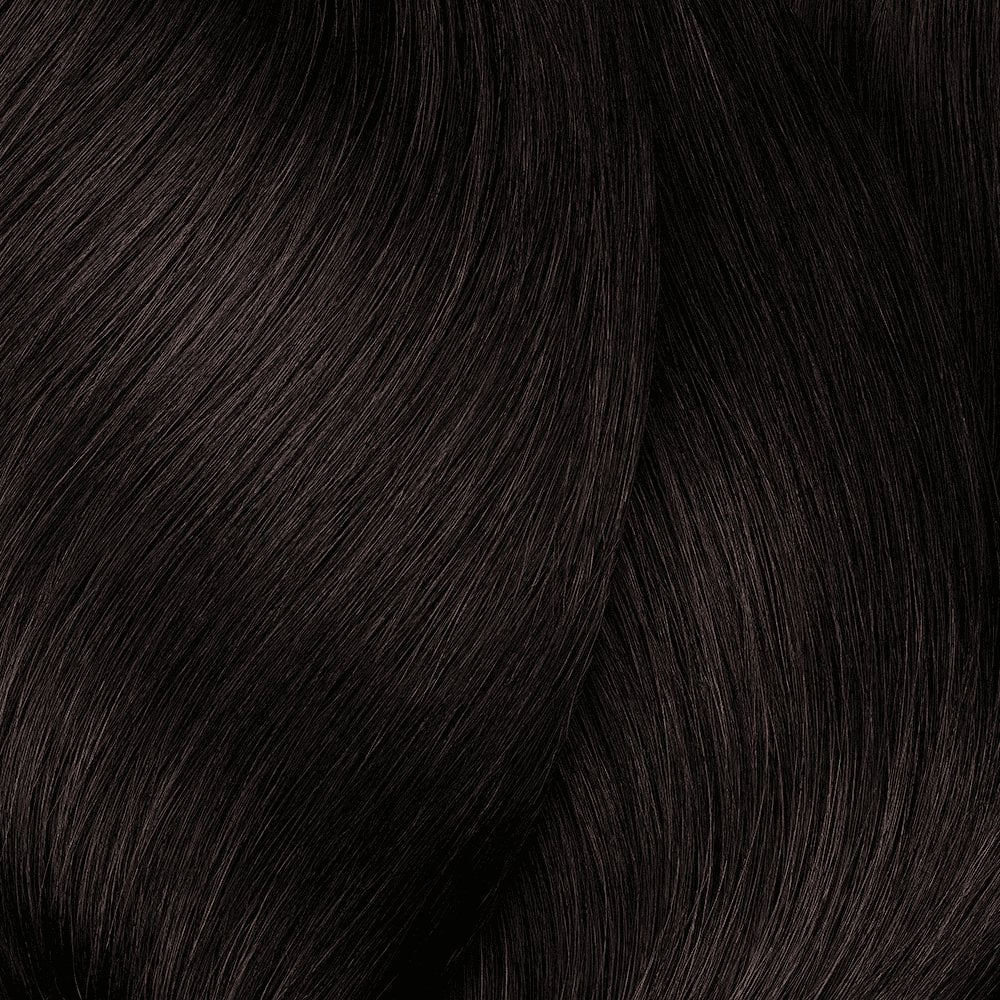 L'Oréal Professionnel INOA Ammonia-Free Permanent Colour shade 4.8 Medium Brown — hair colour swatch