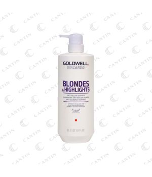 Goldwell Dualsenses Blondes & Highlights Shampoo – Anti-Yellow Care for Blonde Hair – 1L