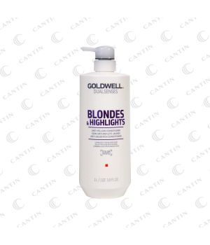 Goldwell Dualsenses Blondes & Highlights Conditioner – Anti-Yellow Care for Blonde Hair – 1L