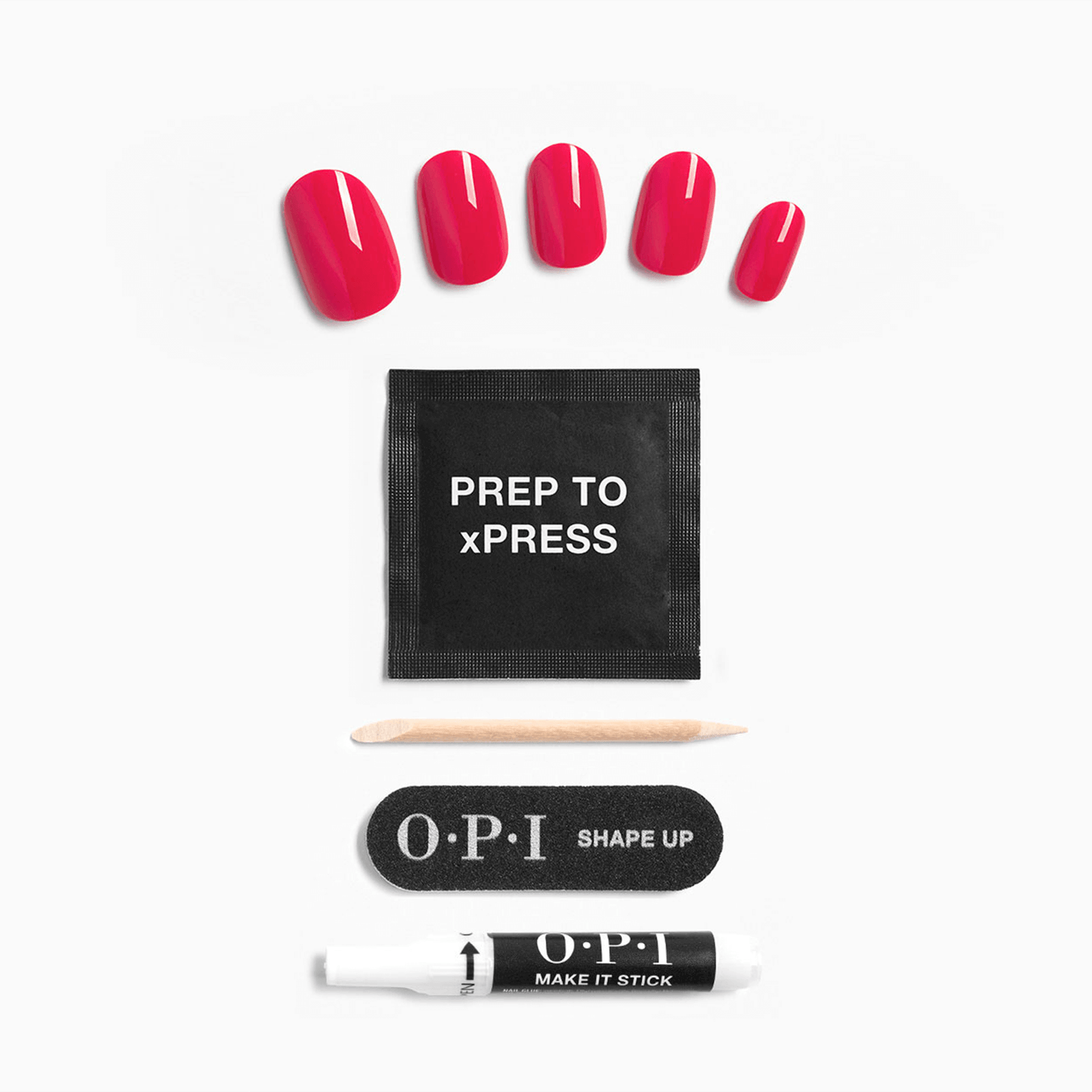 OPI xPRESS/ON Strawberry Margarita – Bright Pink Press-On Nails