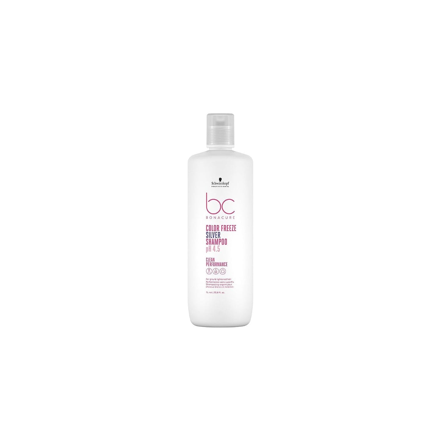 Bonacure Color Freeze Silver Shampoo — Silver Shampoo 1 L bottle, plain white background