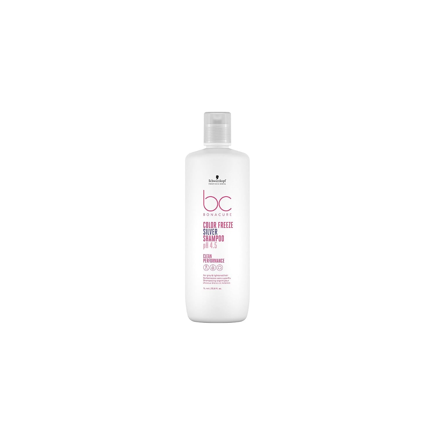Bonacure Color Freeze Silver Shampoo — Silver Shampoo 1 L bottle, plain white background