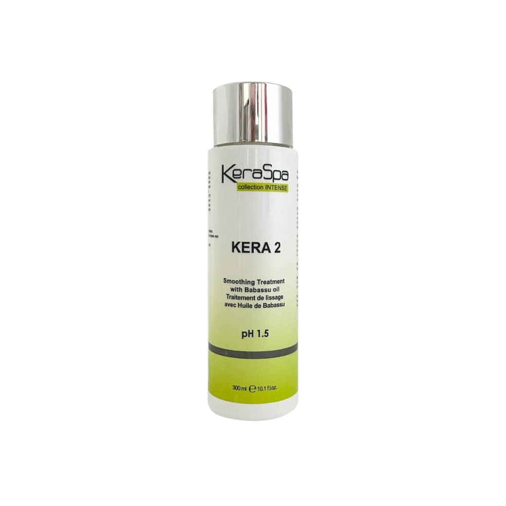 Keraspa Kera 2 Smoothing System – Keratin Treatment, Up to 90% Less Curl