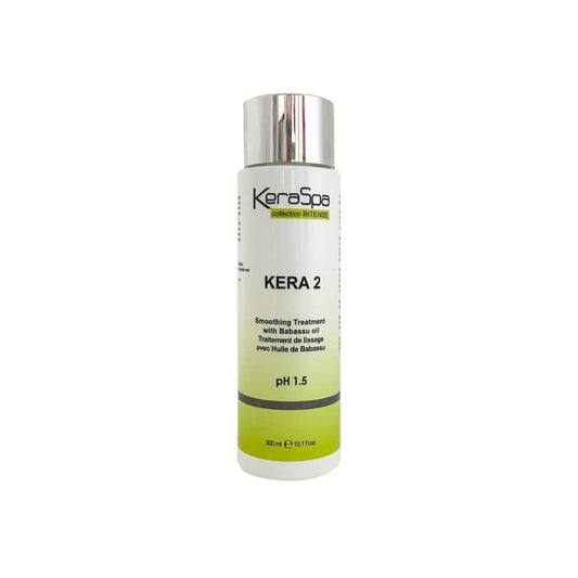 Keraspa Kera 2 Smoothing System – Keratin Treatment, Up to 90% Less Curl