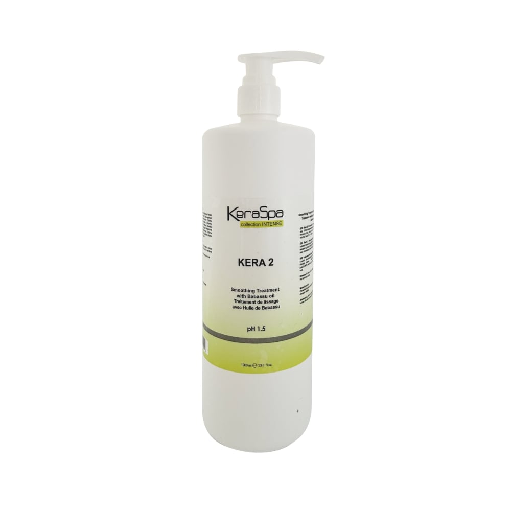 Keraspa Kera 2 Smoothing System – Keratin Treatment, Up to 90% Less Curl