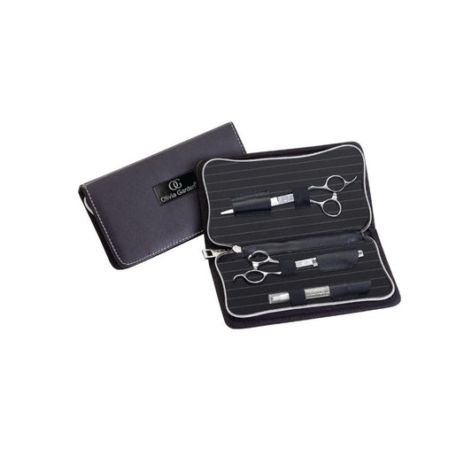 Olivia Garden 35-tooth thinner and straight left-handed shear set