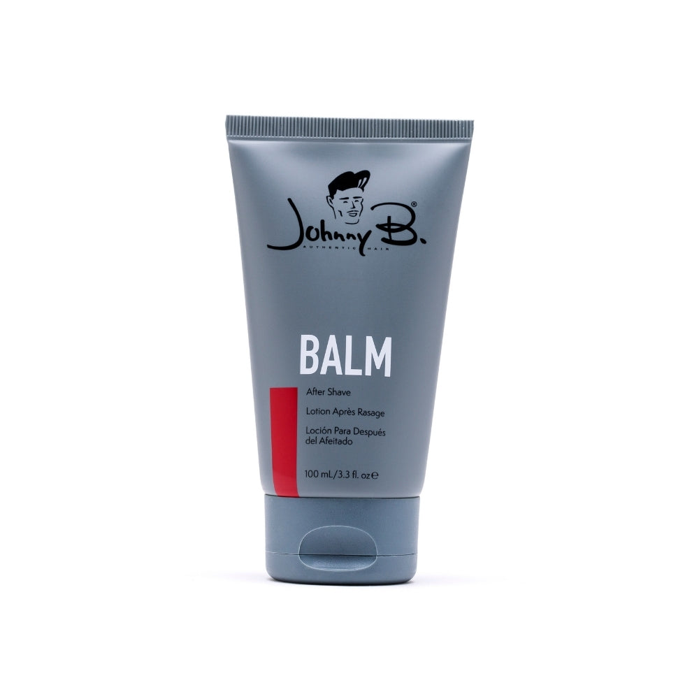 Johnny B After Shave Balm — 100 ml tube, front label, white background