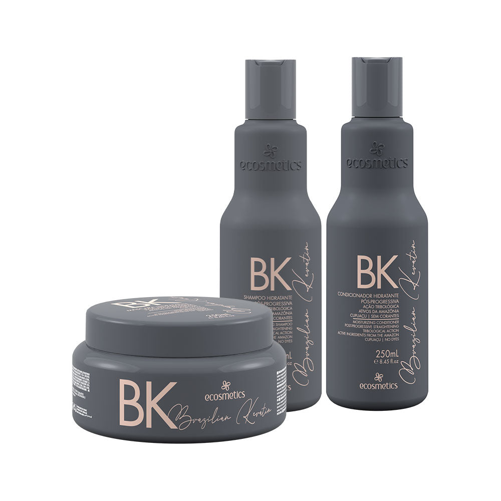 E Cosmetics Shampoo, Conditioner & Mask Kit – 3-Piece Moisturizing Home Care Set