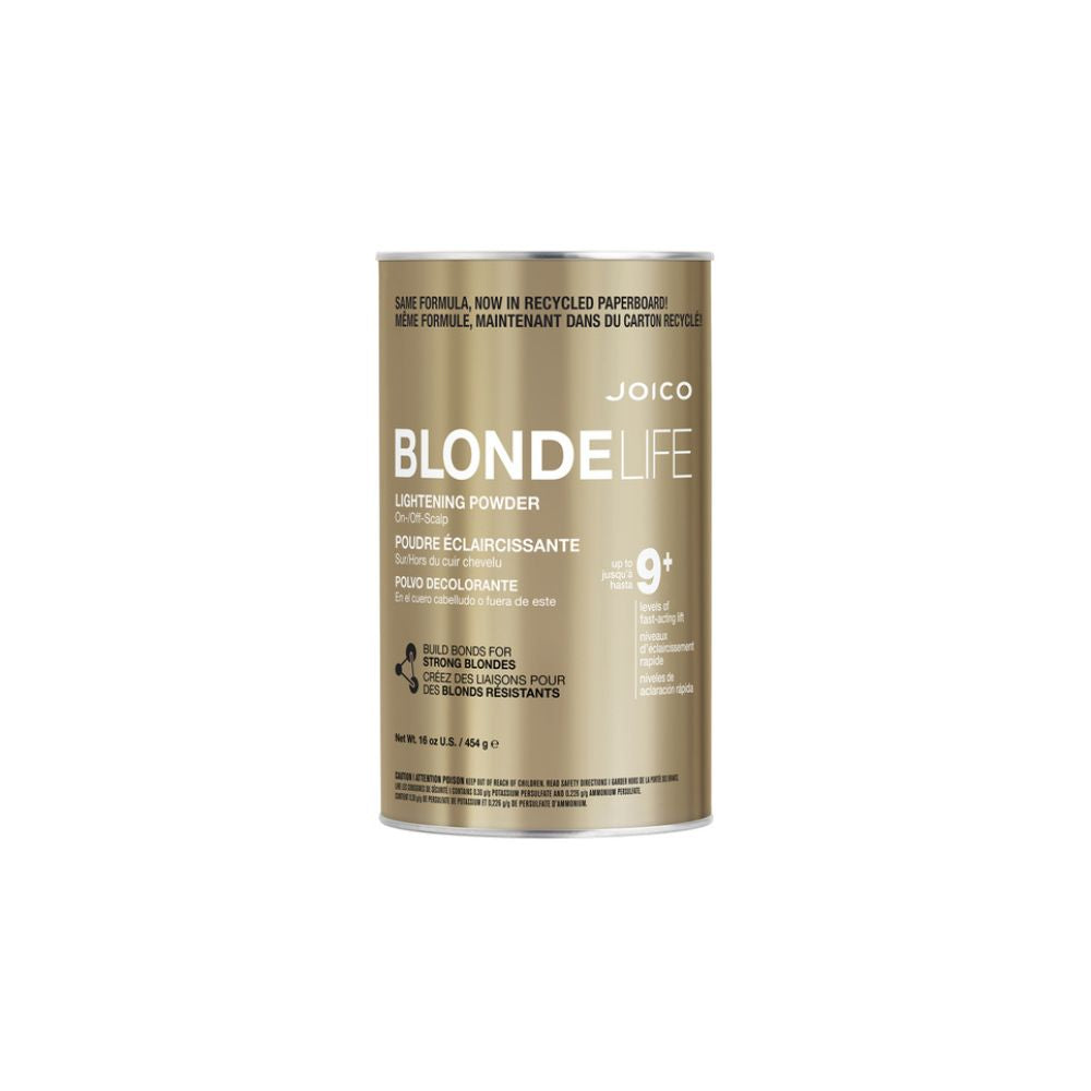 Joico Blonde Life Lightening Powder — 454 g / 16 oz tub, front label, plain white background