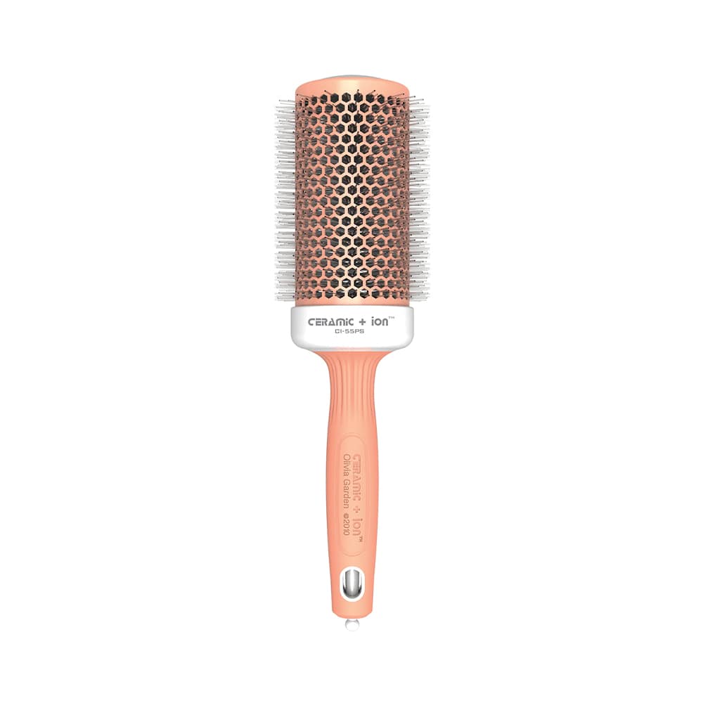 Olivia Garden Ceramic + ion Pastels Round Brush – Pastel Orange – 55 mm