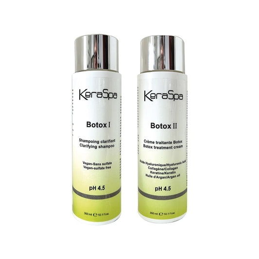 Keraspa Botox Shampoo & Treatment Cream Duo – Frizz-Eliminating Set