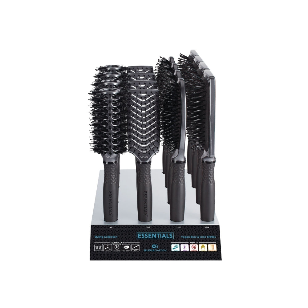 Olivia Garden Essentials Styling Brushes Set of 16
