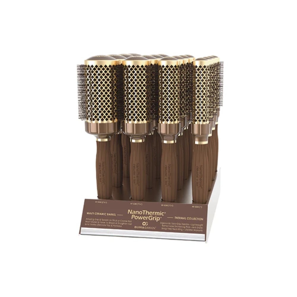 Olivia Garden Nano Powergrip Set of 16 Brushes