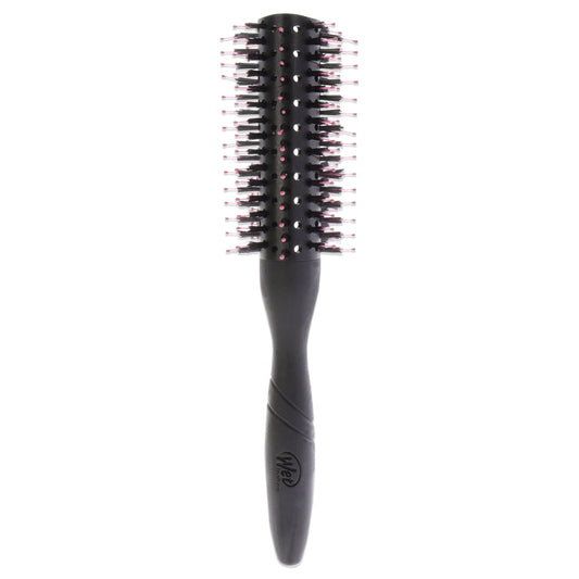Wet Brush Pro Fast Dry 2.5" round brush — black vented barrel with pink-tipped bristles, on white