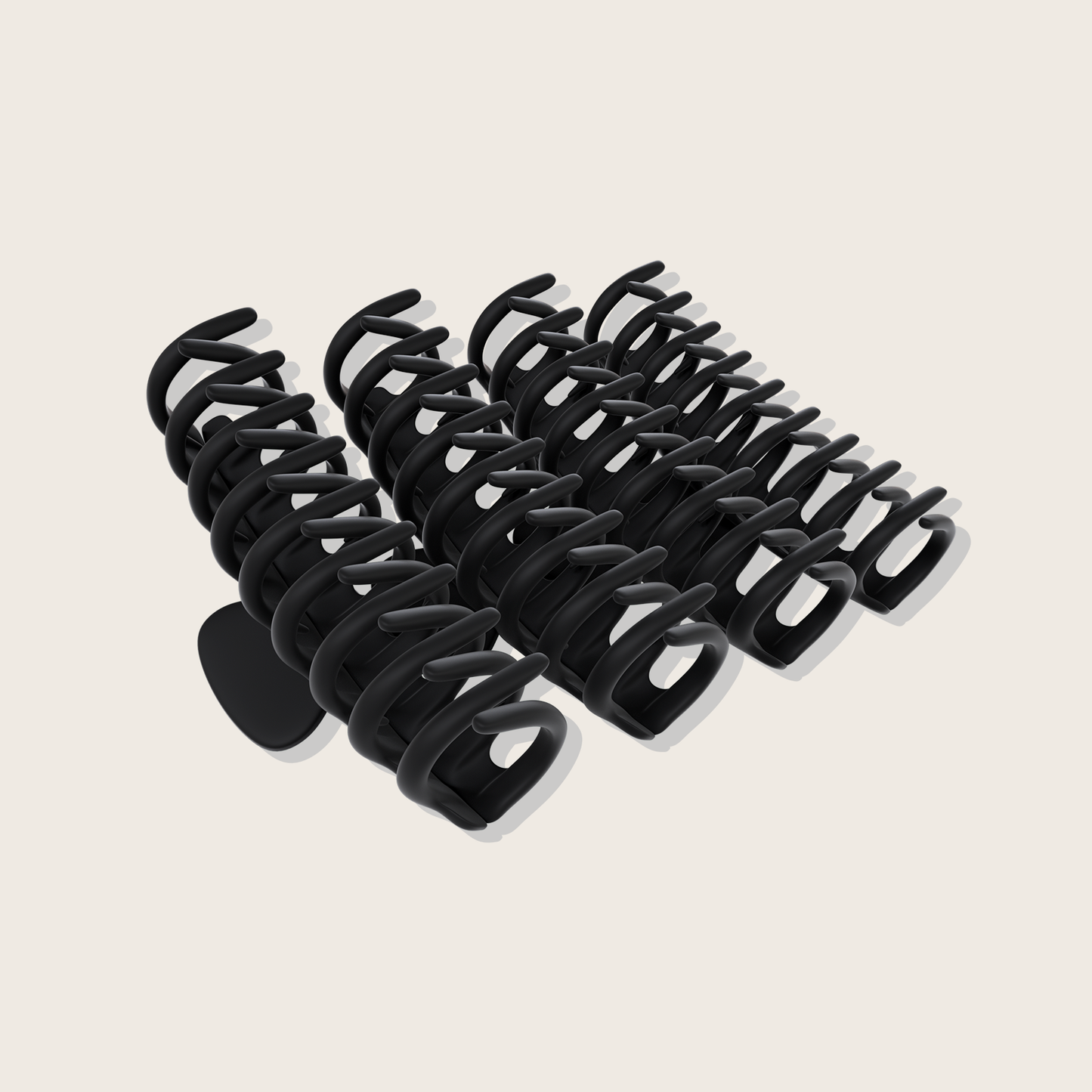 Pinces Claw noires – 4/pqt