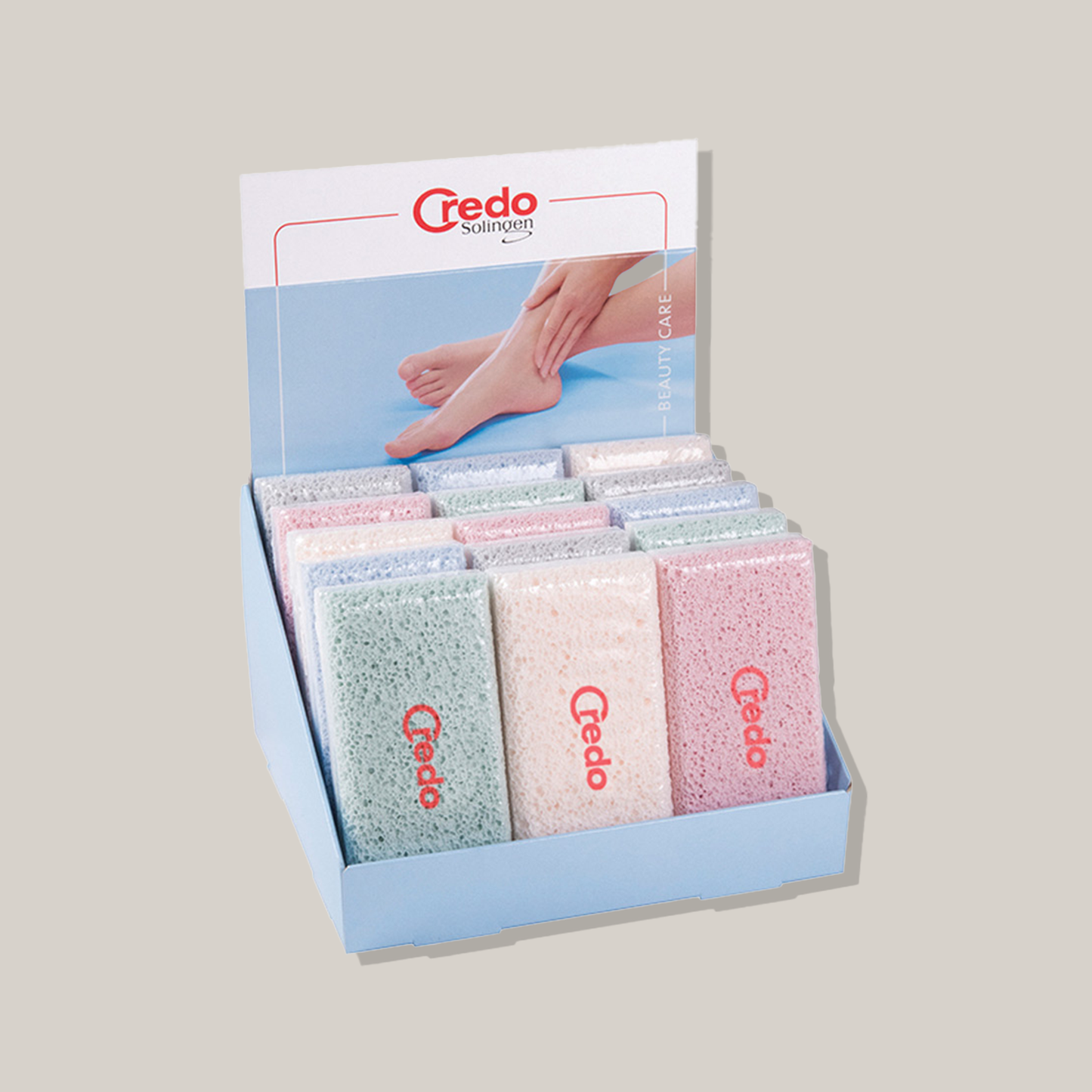 Présentoir pierres ponce en verre #03621C