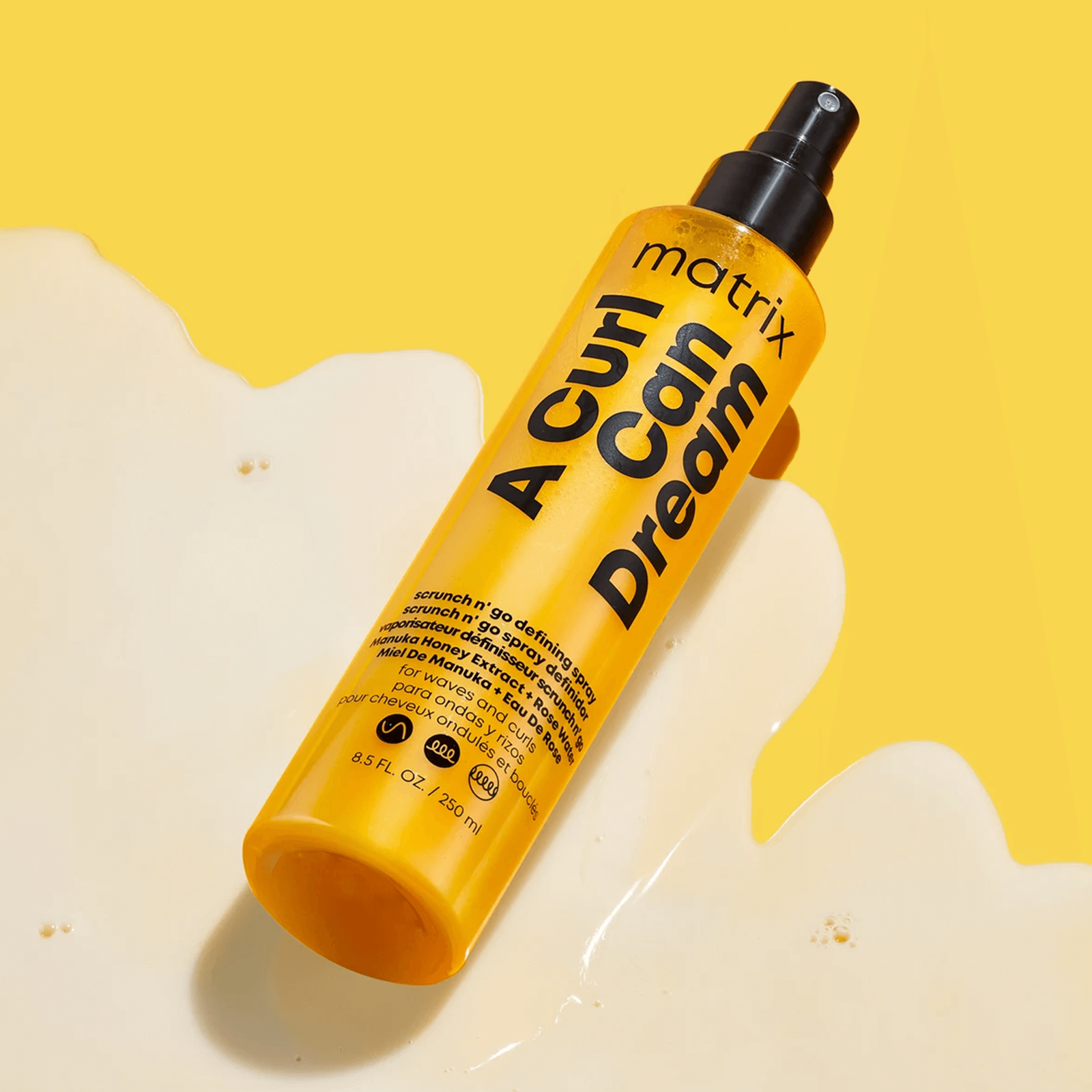 Matrix Scrunch N' Go Wave Defining Spray back label