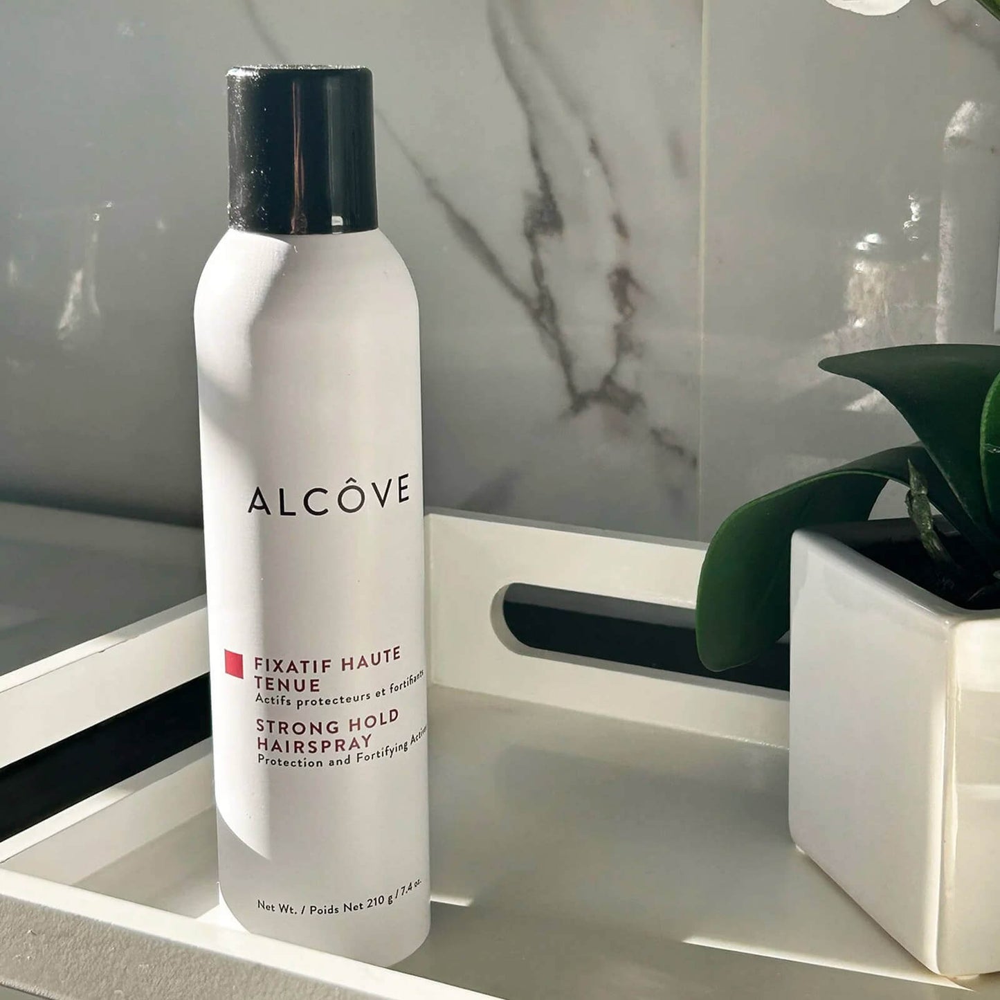 Alcove Strong Hold Hairspray – UV Protection & All-Day Hold