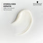 BLONDME All Blondes Rich Conditioner — cream texture swatch with Hydrolyzed Keratin callout, official brand card
